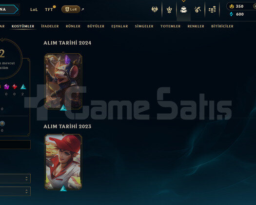 EUW Unranked | 2 Kostüm - 350 Rp | LoL Hesap