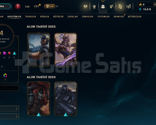 TR Geçen Sezon Zümrüt | 4 Kostüm - 10K Mö | LoL He