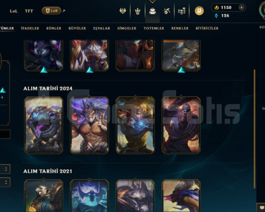 EUW / ELMAS 4 1150 RP BULUNAN 65 WR MAINLİK HESAP