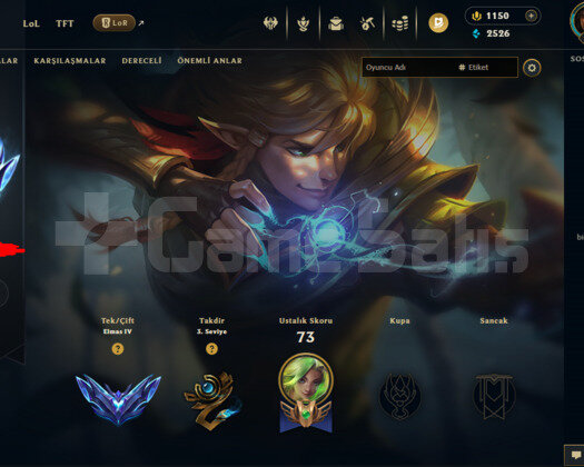 EUW / ELMAS 4 1150 RP BULUNAN 65 WR MAINLİK HESAP