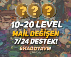 TR - 10-20 LEVEL - MAİL DEĞİŞEN - HESAPLAR!!