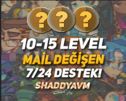 TR - 10-20 LEVEL - MAİL DEĞİŞEN - HESAPLAR!