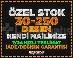 ÖZEL STOK | 30-250 DESEN | KENDİ MAİLİNİZE | VİP
