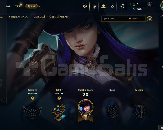 TR Unranked | 24 Hero - 3 İade Hakkı | LoL Hesap