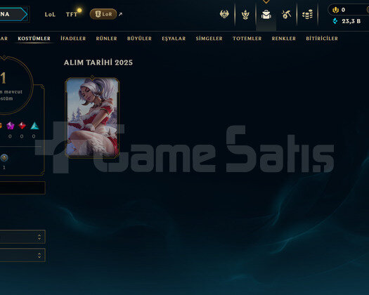 TR Bronz 4 | 1 Kostüm - 23K Mö | LoL Hesap