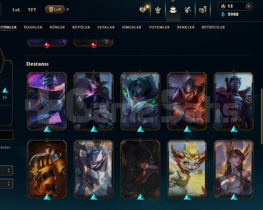 EFSANE SORUNSUZ TR PLAT YÜKSEK MMR GÜZEL SKİNLİ