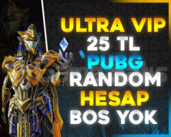 DOPDOLU | 25TL PUBG RANDOM HESAP ULTRAVİP++