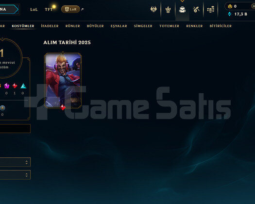 EUW Unranked | 1 Kostüm - 17K Mö | LoL Hesap