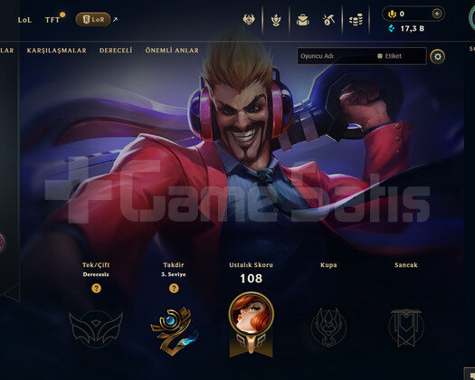 EUW Unranked | 1 Kostüm - 17K Mö | LoL Hesap