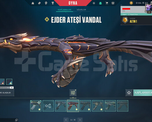 MAİNLİK//4 VANDAL//BATTLE PASS FULL//BOL SKİNLİ AC