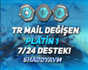 TR - MAİL DEĞİŞEN - PLATİN 1 HESAP - 7/24 DESTEK