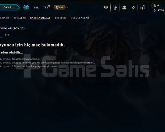2022 KURULUM / 32 LEVEL / UNRANKED