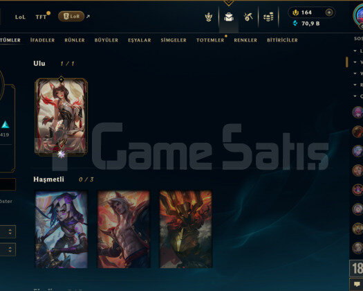 926 KOSTÜM VE UNRANKED EFSANE DOLU MAİL HESAP
