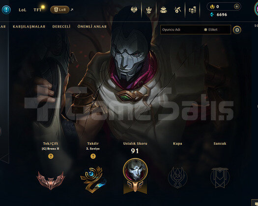 TR Bronz 2 | 1 Kostüm - 23 Hero | LoL Hesap