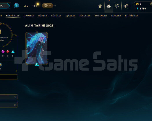 TR Silver 4 | 1 Kostüm - 12K Mö | LoL Hesap