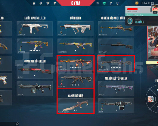 10 VANDAL//7 PHANTOM//İMMO GÖRMÜŞ//BETA//FULL+FULL