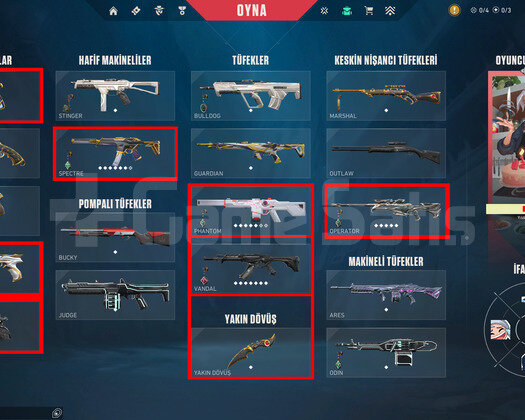 10 VANDAL//7 PHANTOM//İMMO GÖRMÜŞ//BETA//FULL+FULL