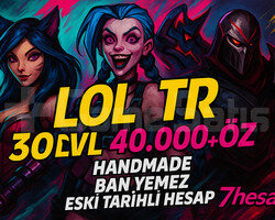 BAN YEMEZ | TR 40K+ MÖ 30 Level Unranked Hesap