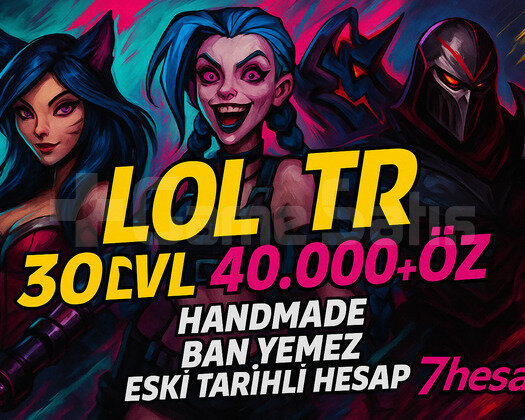 BAN YEMEZ | TR 40K+ MÖ 30 Level Unranked Hesap