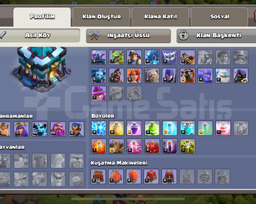 TH13 MAX!! SAVUNMA HERO LAB + 6 KOSTÜM