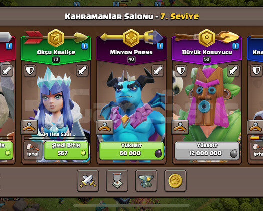 TH13 MAX!! SAVUNMA HERO LAB + 6 KOSTÜM