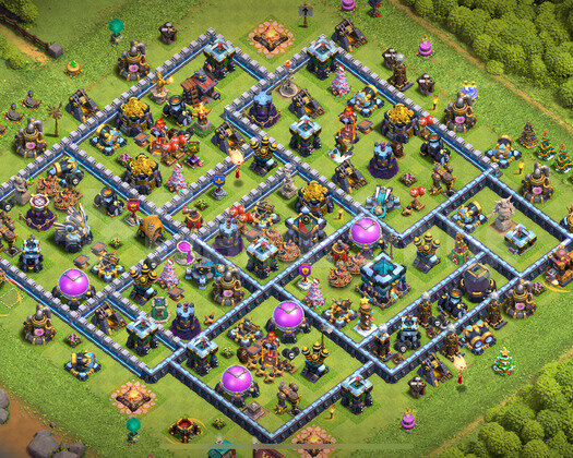 TH13 MAX!! SAVUNMA HERO LAB + 6 KOSTÜM