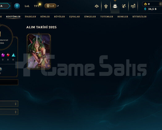 EUW Demir 4 | 1 Kostüm - 36K Mö | LoL Hesap