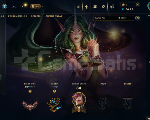 EUW Demir 4 | 1 Kostüm - 36K Mö | LoL Hesap