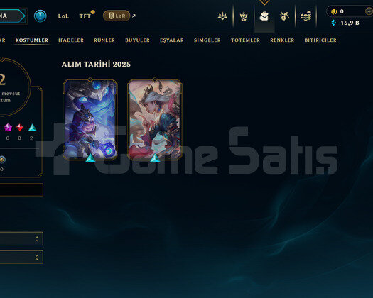 EUW Unranked | 2 Kostüm - 15K Mö | LoL Hesap