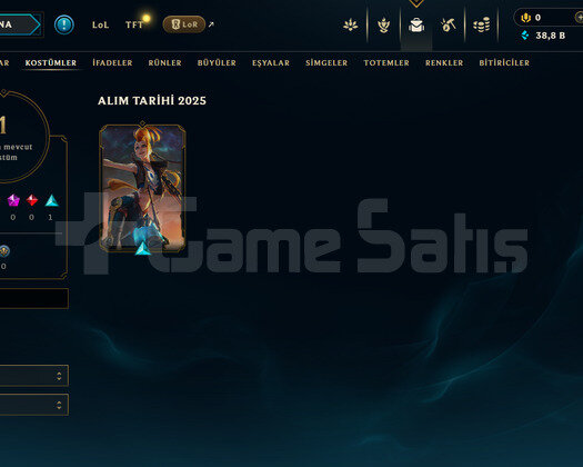 EUW Unranked | 1 Kostüm - 38K Mö | LoL Hesap
