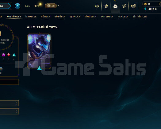 EUW Unranked | 1 Kostüm - 40K Mö | LoL Hesap