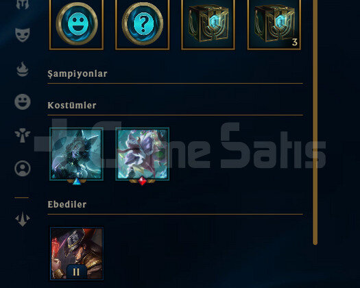 EUW Silver 2 | 1 Kostüm - 31K Mö | LoL Hesap