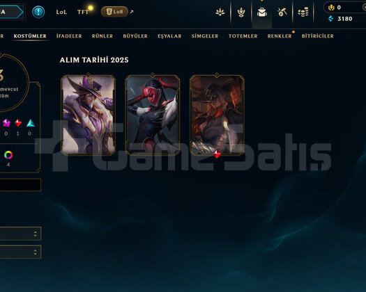 TR Plat 3 | 3 Kostüm - 29 Hero | LoL Hesap