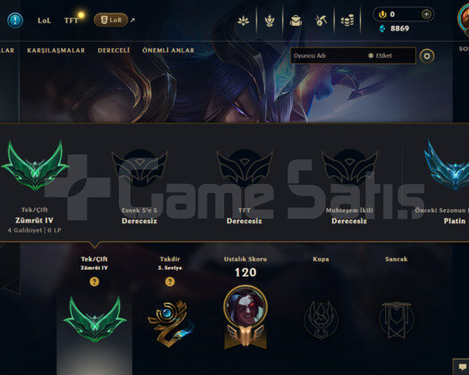 EUW EMERALD 4/4WİN 4 LOSE/KAYN YONE SKİN/TAKDİR3