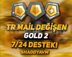 TR - MAİL DEĞİŞEN - ALTIN 2 HESAP - 7-24 DESTEK!!