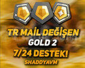 TR - MAİL DEĞİŞEN - ALTIN 2 HESAP - 7-24 DESTEK!!