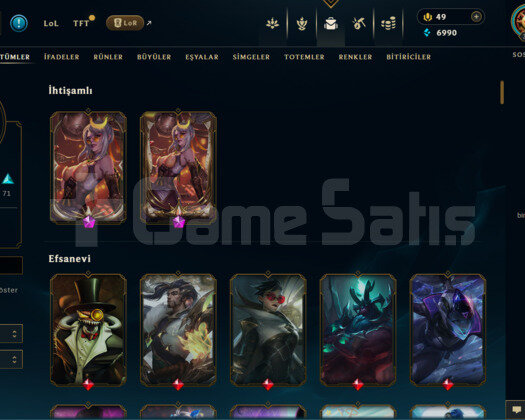 TR 151 SKİN ZÜMRÜT HESAP - LOL