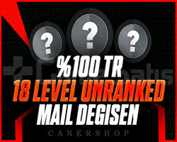 KESİN TR - 18 LEVEL UNRANKED - MAİL DEĞİŞEN - VİP