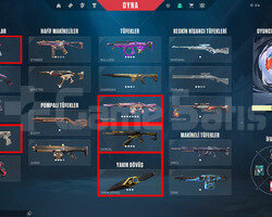 6 BIÇAK//7 VANDAL//10 PHANTOM//FULL+FULL//MAİNLİK!