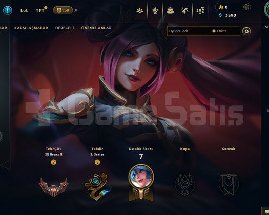 TR Bronz 2 | 1 Kostüm - 24 Hero | LoL Hesap