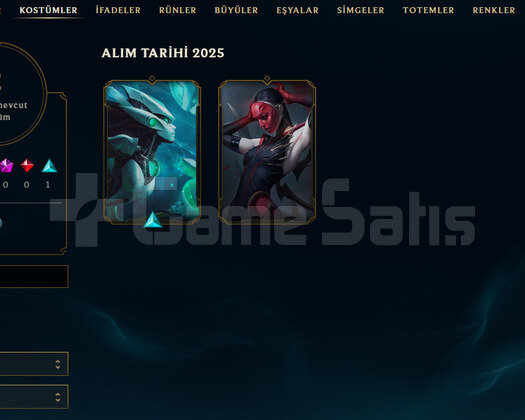 EUW Geçen Sezon Plat | 2 Kostüm - 44 Hero | LoL