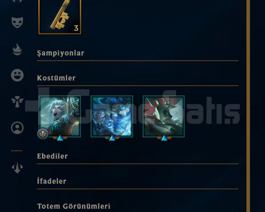 EUW Gold 4 | 3 Kostüm - 31 Hero | LoL Hesap