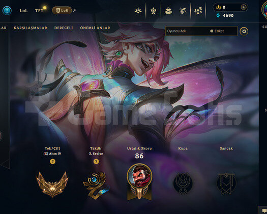 EUW Gold 4 | 3 Kostüm - 31 Hero | LoL Hesap