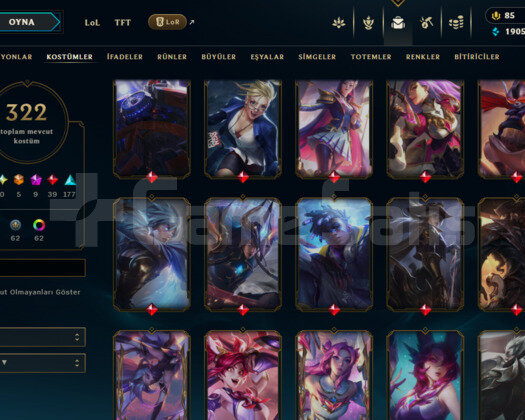 171 LEVEL / 322 SKIN / FULL HERO / +MAIL