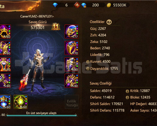 S 29 BÜYÜCÜ 575 K SG LWL 8 ESERLİ GAİA