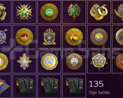 19 MADALYALI - STEAM 73 LEVEL - 211 OYUNLU CS2