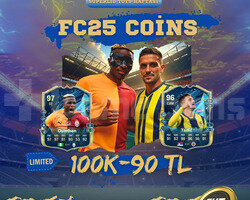 FC25 Coins - 100K/90 TL  İNDİRİMLİ  - SINIRLISTOK