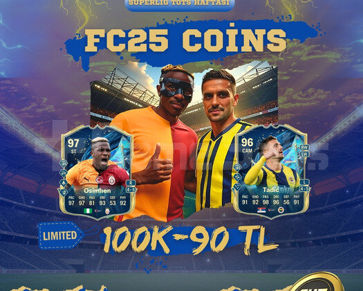 FC25 Coins - 100K/90 TL  İNDİRİMLİ  - SINIRLISTOK