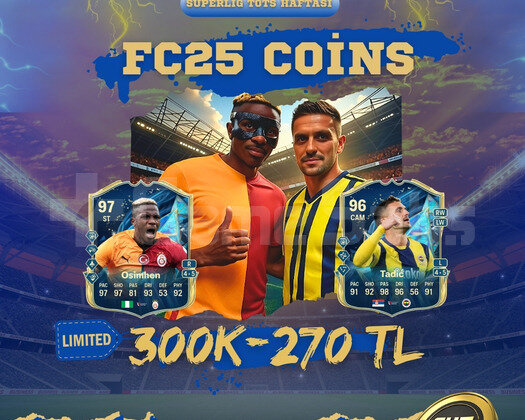 FC25 Coins - 300K/270 TL  İNDİRİMLİ-SINIRLISTOK