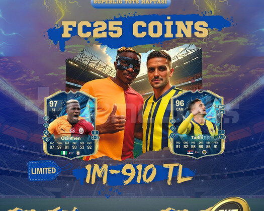 FC25 Coins - 1MİL./910 TL  İNDİRİMLİ-SINIRLI STOK